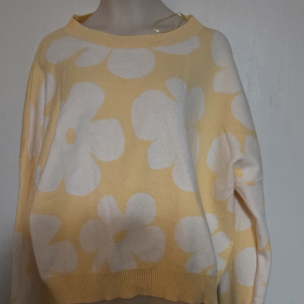 Sunny Floral Crew Neck Sweater